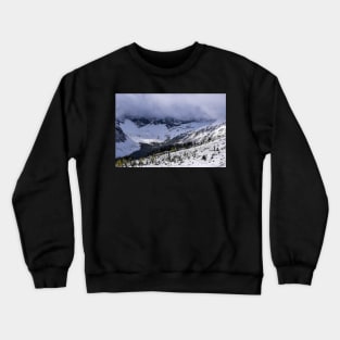 Mountain snowfall. Crewneck Sweatshirt